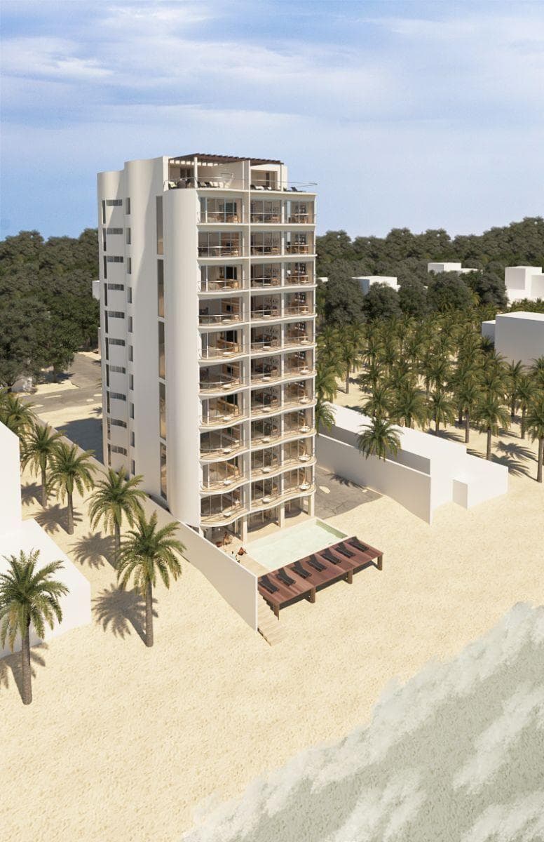 Penthouse facing Teclchac Puerto Beach, Mérida