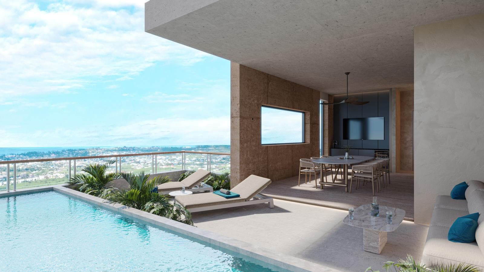 4-Bedroom, 4-Bathroom Oceanfront Penthouse for Sale in Puerto Morelos