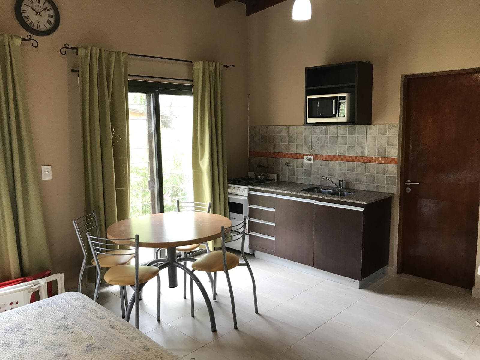 Studio apartments for 2–3 people in a complex with a pool