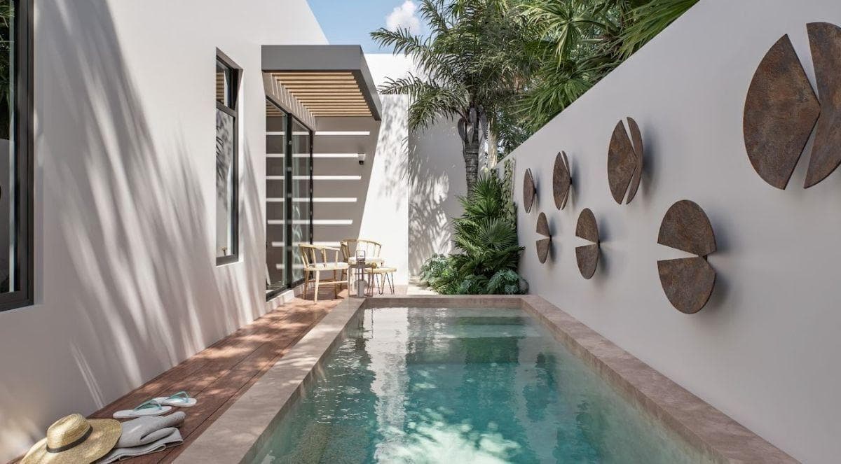 House on the beach in Mérida, Chelem