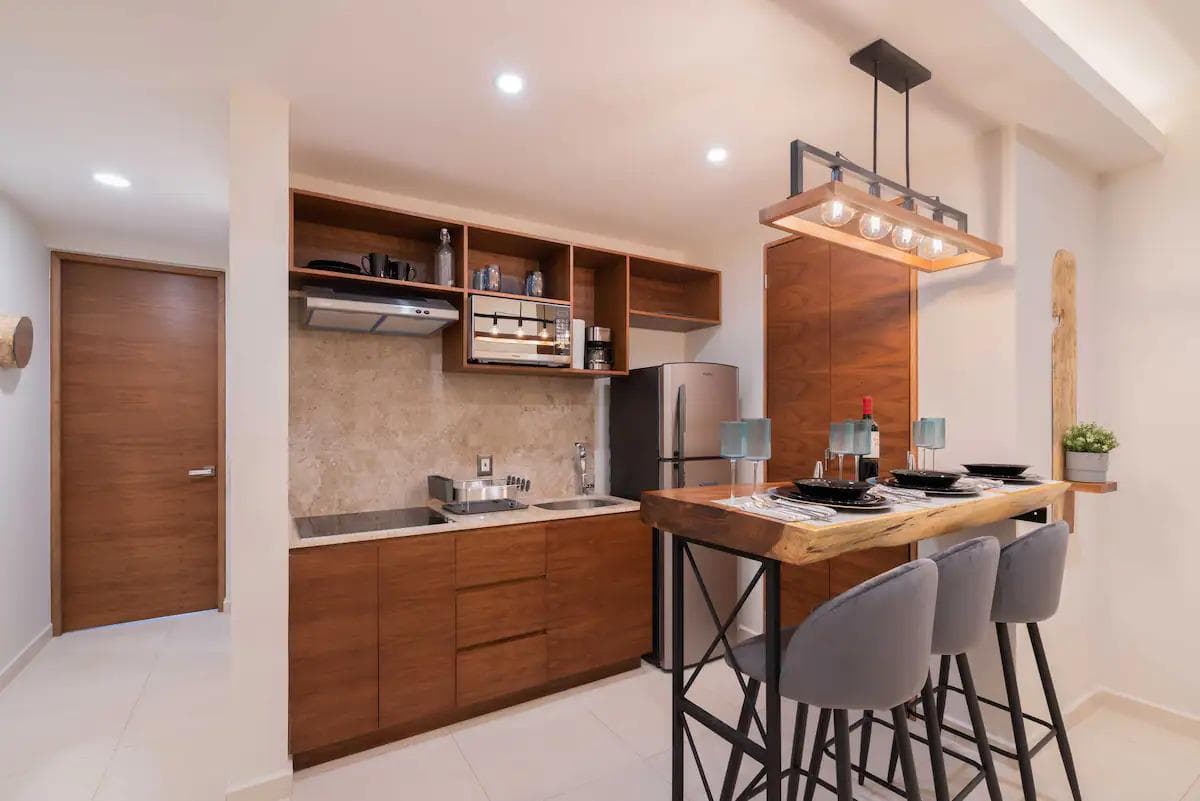 APARTMENT FOR SALE IN TULUM IN AN ECO-FRIENDLY DEVELOPMENT WITH A POOL