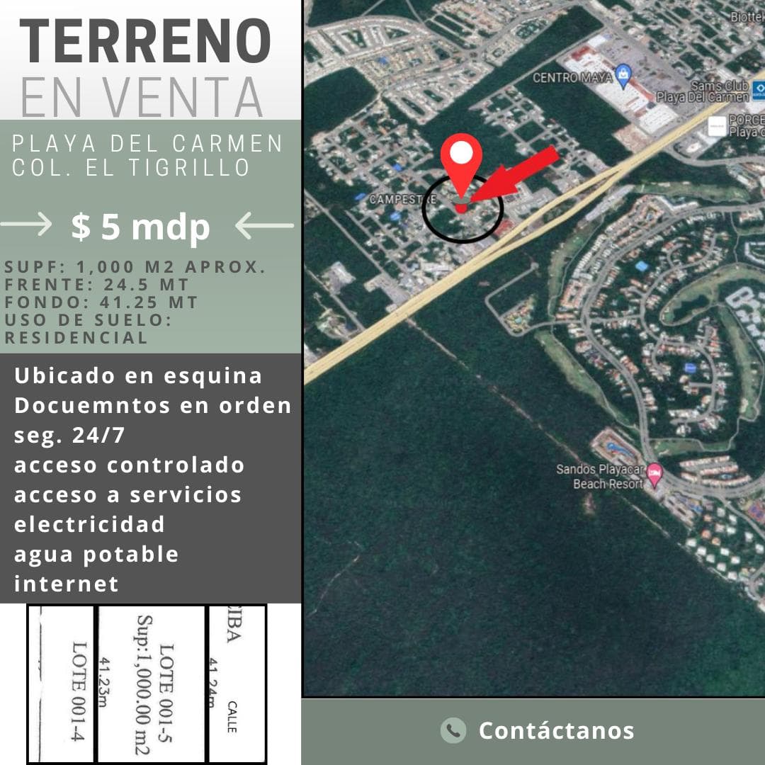 Land for Sale in the El Tigrillo Subdivision