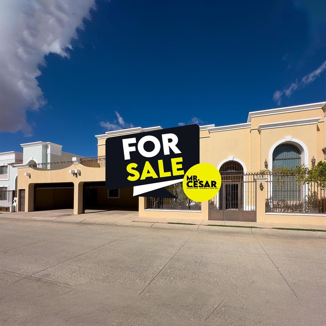 House for sale in La Rioja Poniente Privada, Abalos, Hermosillo, Sonora.