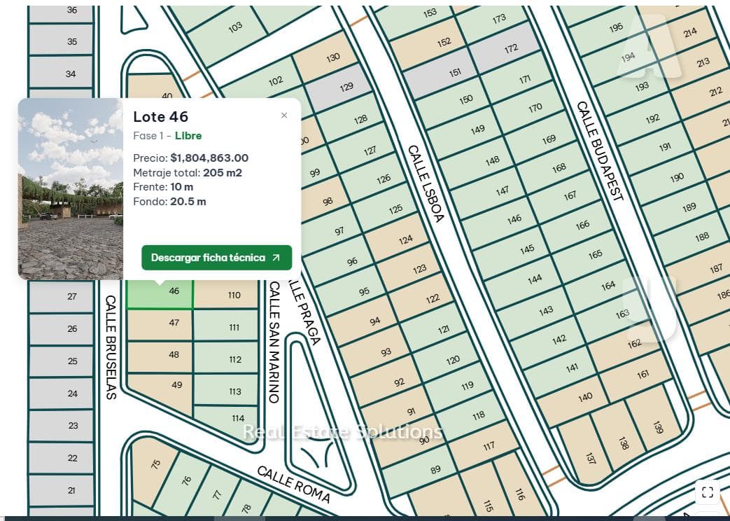 Land for Pre-Sale, Lot in a Residential Development, 205 m2, Clubhouse, Av. Huayacán, Cancún