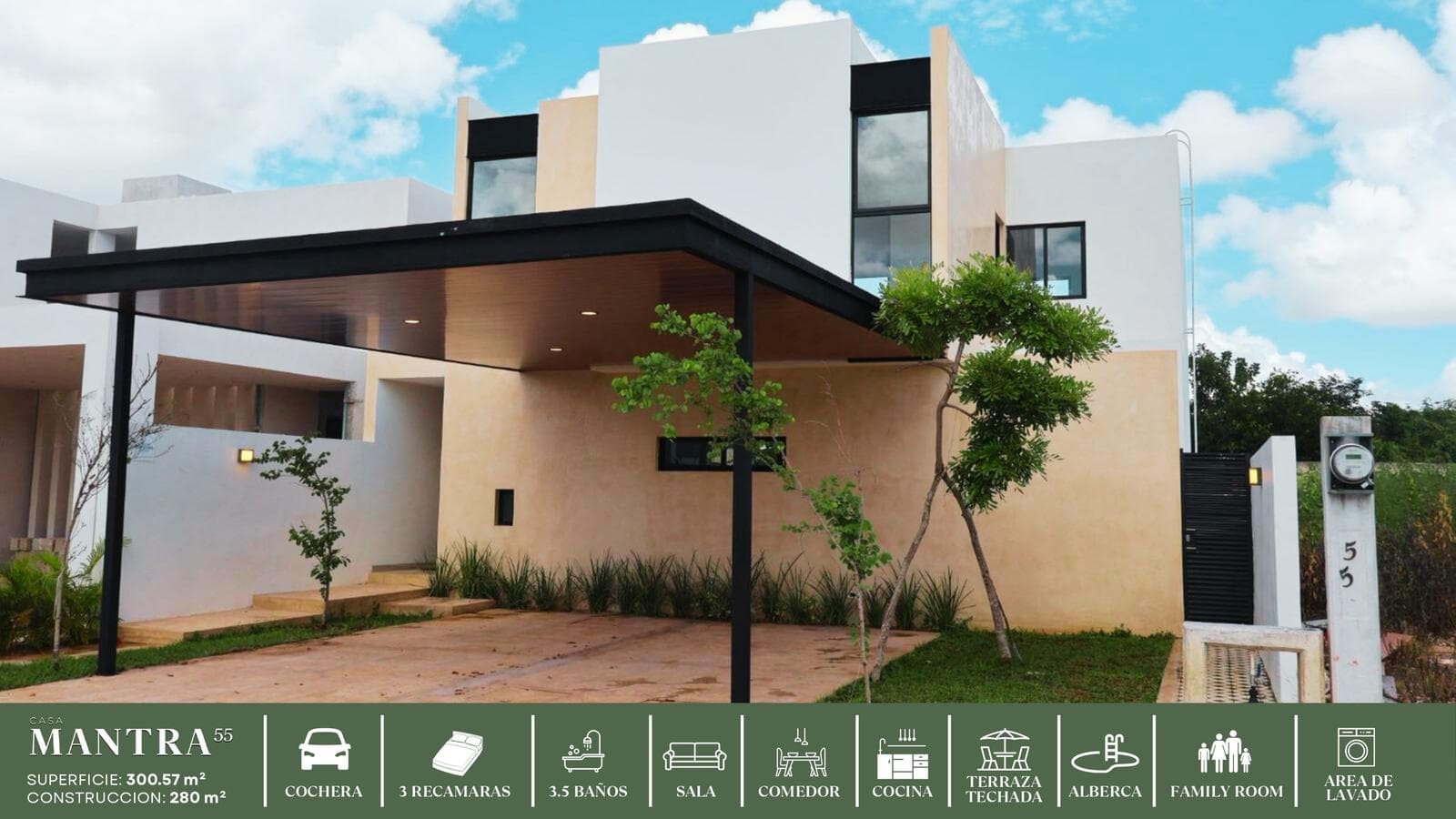 House for Sale in Cholul: Beautiful Home in a Gated Community