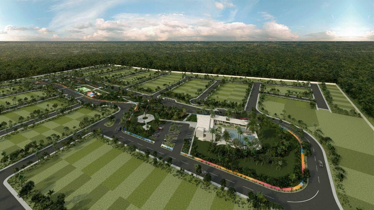 Lot north of Mérida Dzityá, on a gated community with amenities