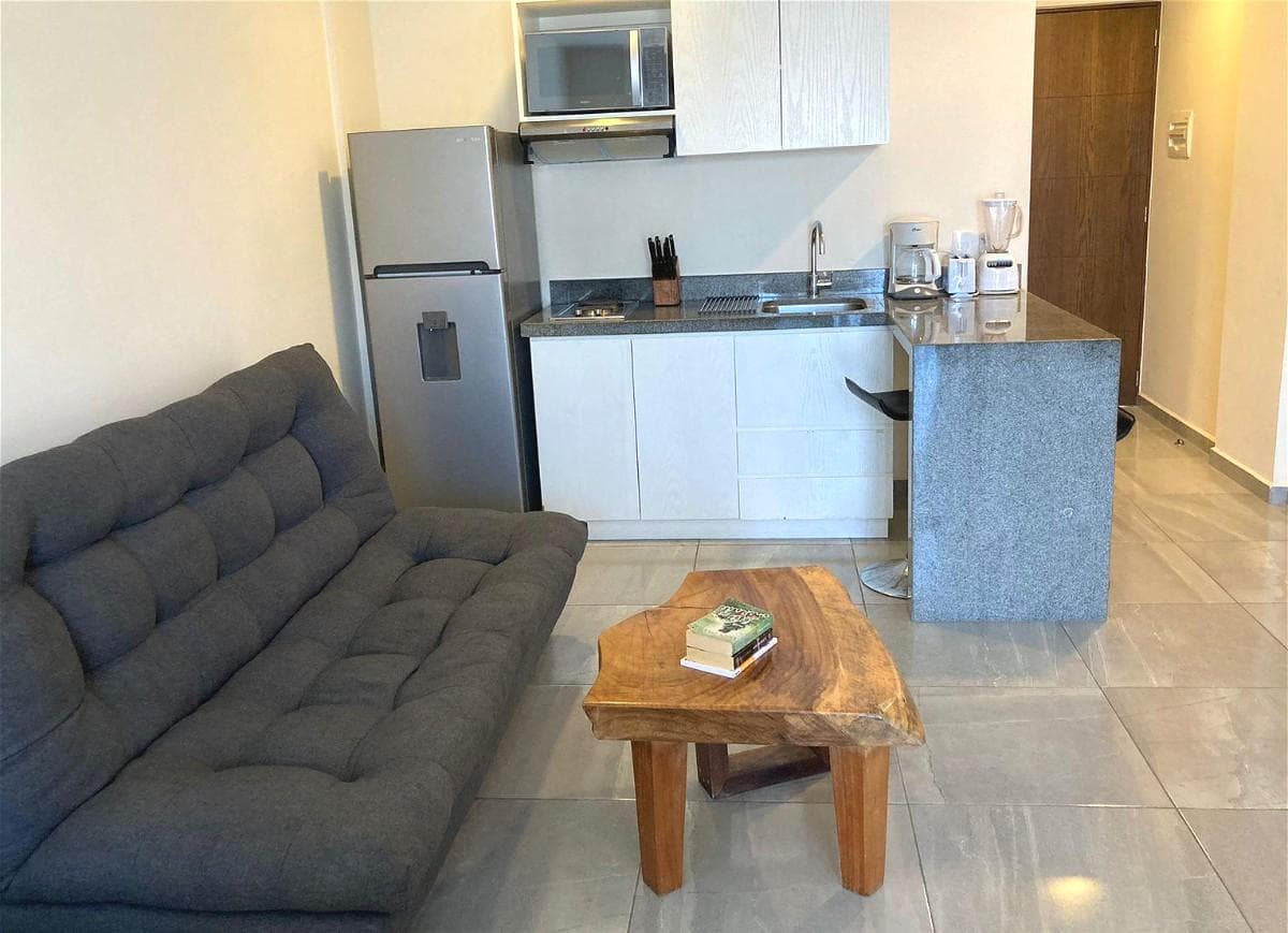 STUDIO APARTMENT FOR SALE: 40 M2, FURNISHED, 5 BLOCKS FROM THE BEACH IN PLAYA DEL CARMEN