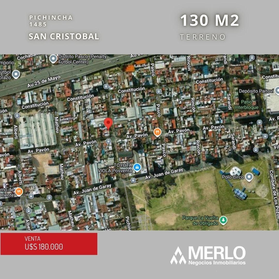 Lot: 143 m² - On Pichincha Street, around 1400