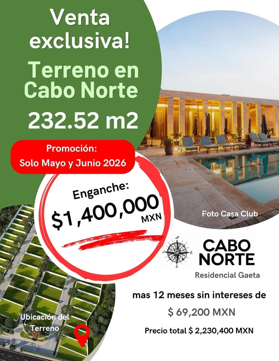 Residential Lot on Privada Gaeta in Cabo Norte