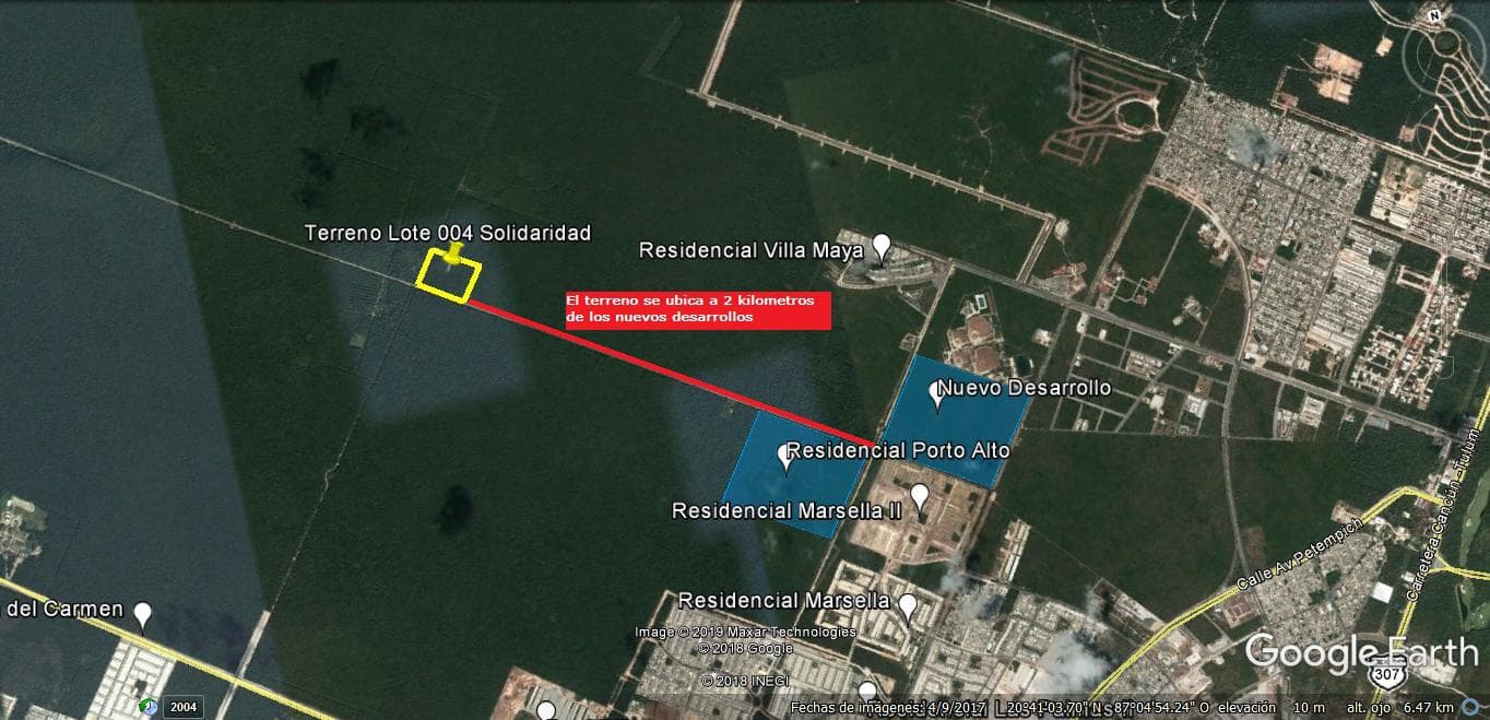 LAND FOR SALE IN PLAYA DEL CARMEN ZONED FOR MULTIFAMILY USE