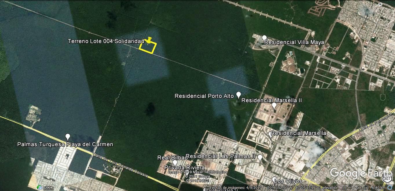LAND FOR SALE IN PLAYA DEL CARMEN ZONED FOR MULTIFAMILY USE
