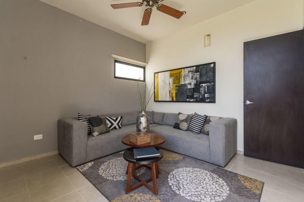 Three-bedroom house on a gated community with amenities, in Conkal, Mérida