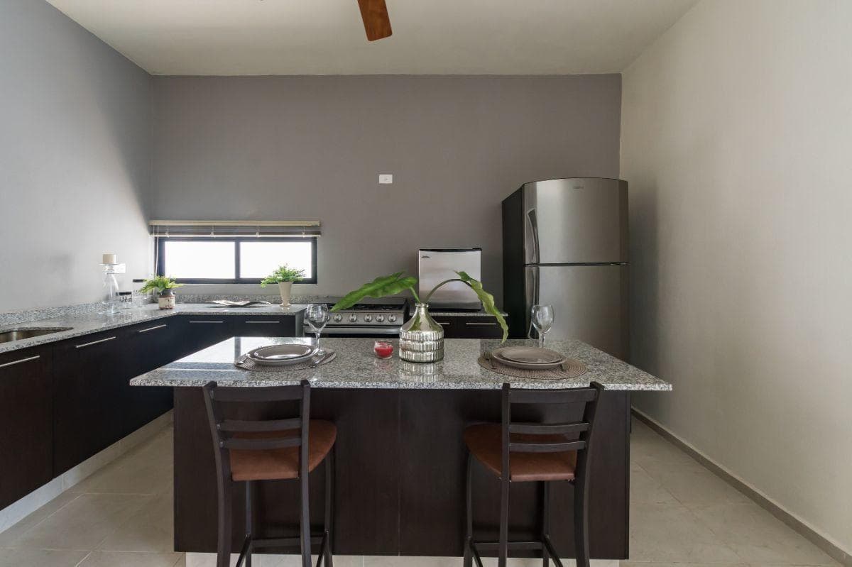 Three-bedroom house on a gated community with amenities, in Conkal, Mérida