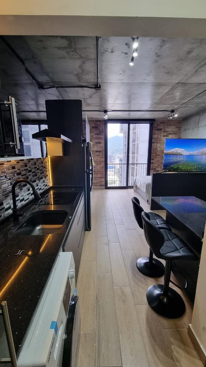 Loft-style apartment in Barrio W, in downtown Monterrey.