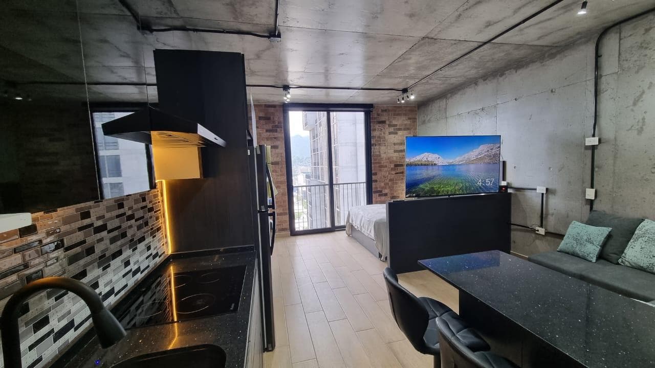 Loft-style apartment in Barrio W, in downtown Monterrey.