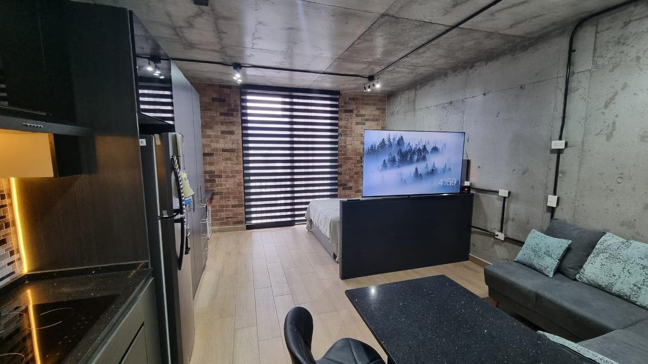 Loft-style apartment in Barrio W, in downtown Monterrey.