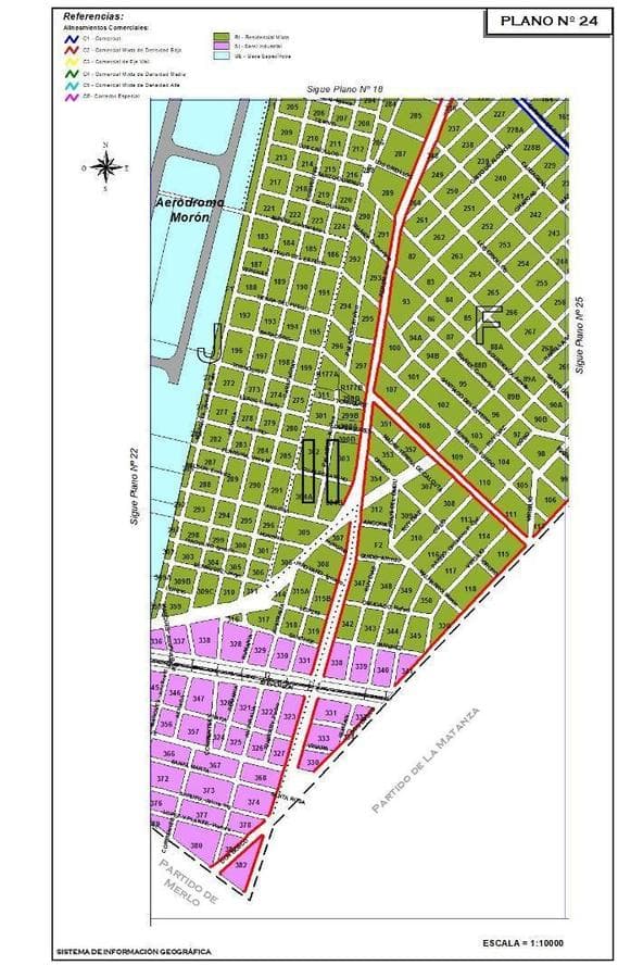 LOT - 500M2 - MORON - ZONING RI