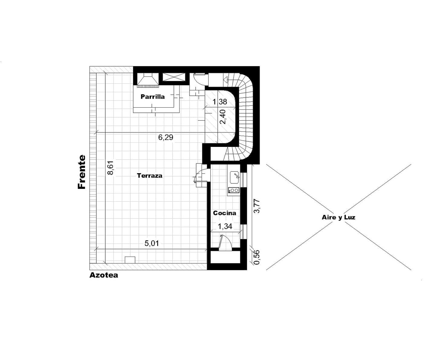 Triplex Apartment in Recoleta