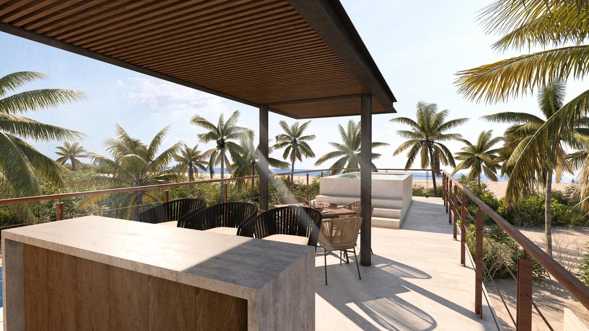 Beachfront Villa for Sale in Mérida, Yucatán, in Telchac.