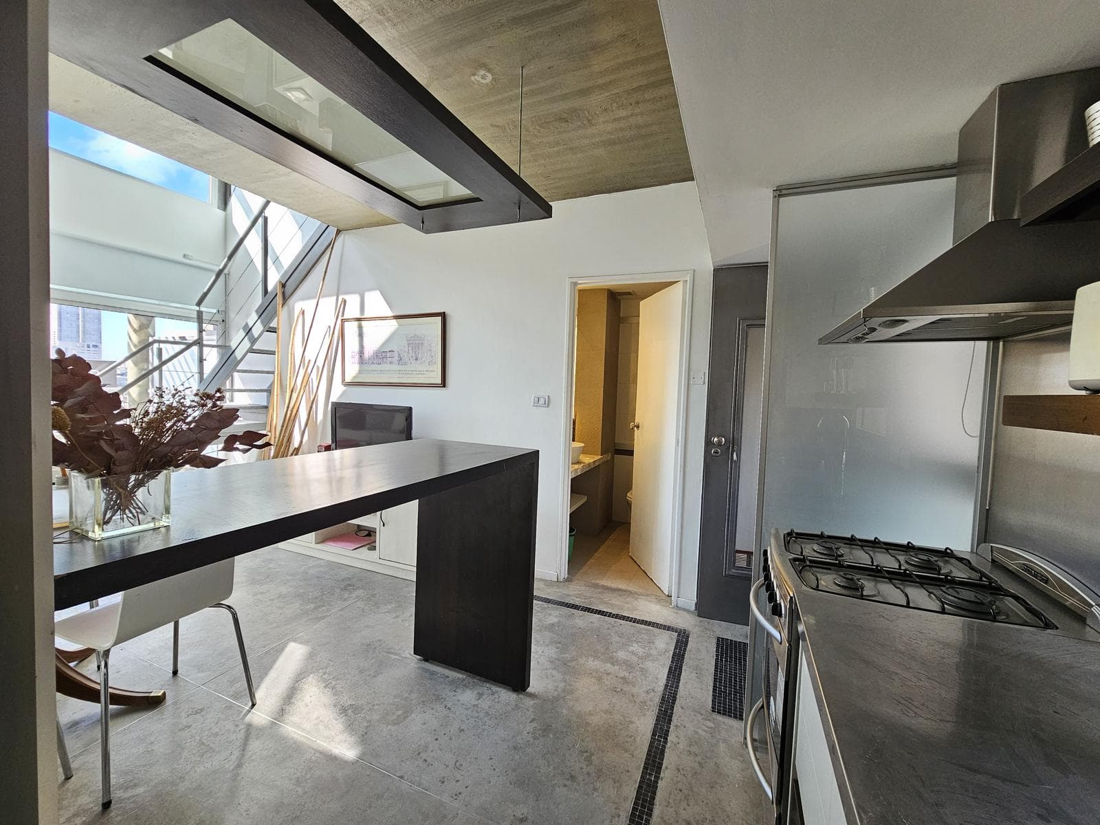 Duplex Penthouse for Sale: 3-Room Loft-Style Apartment in Palermo with Pool and Common Areas
