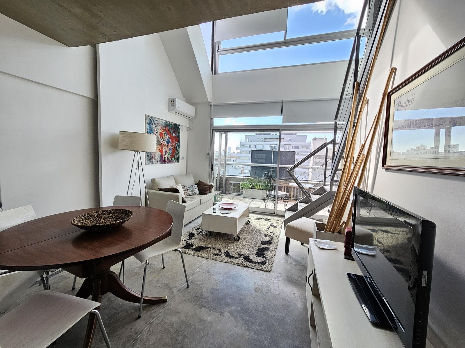 Duplex Penthouse for Sale: 3-Room Loft-Style Apartment in Palermo with Pool and Common Areas