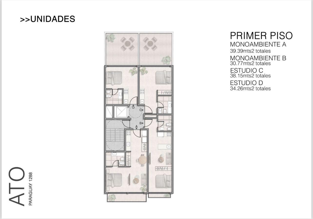 Apartment in Recoleta under construction