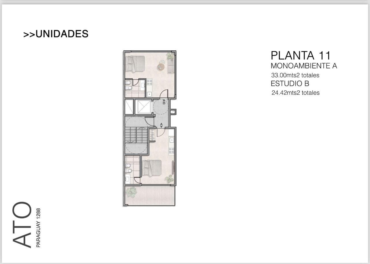 Apartment in Recoleta under construction