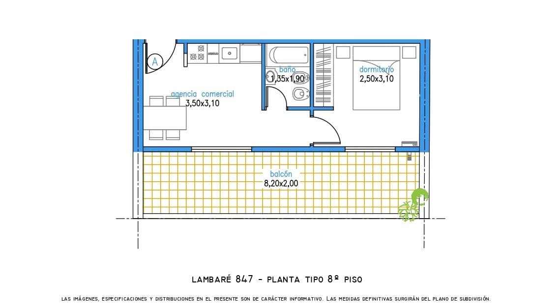 Two-room apartment in Almagro