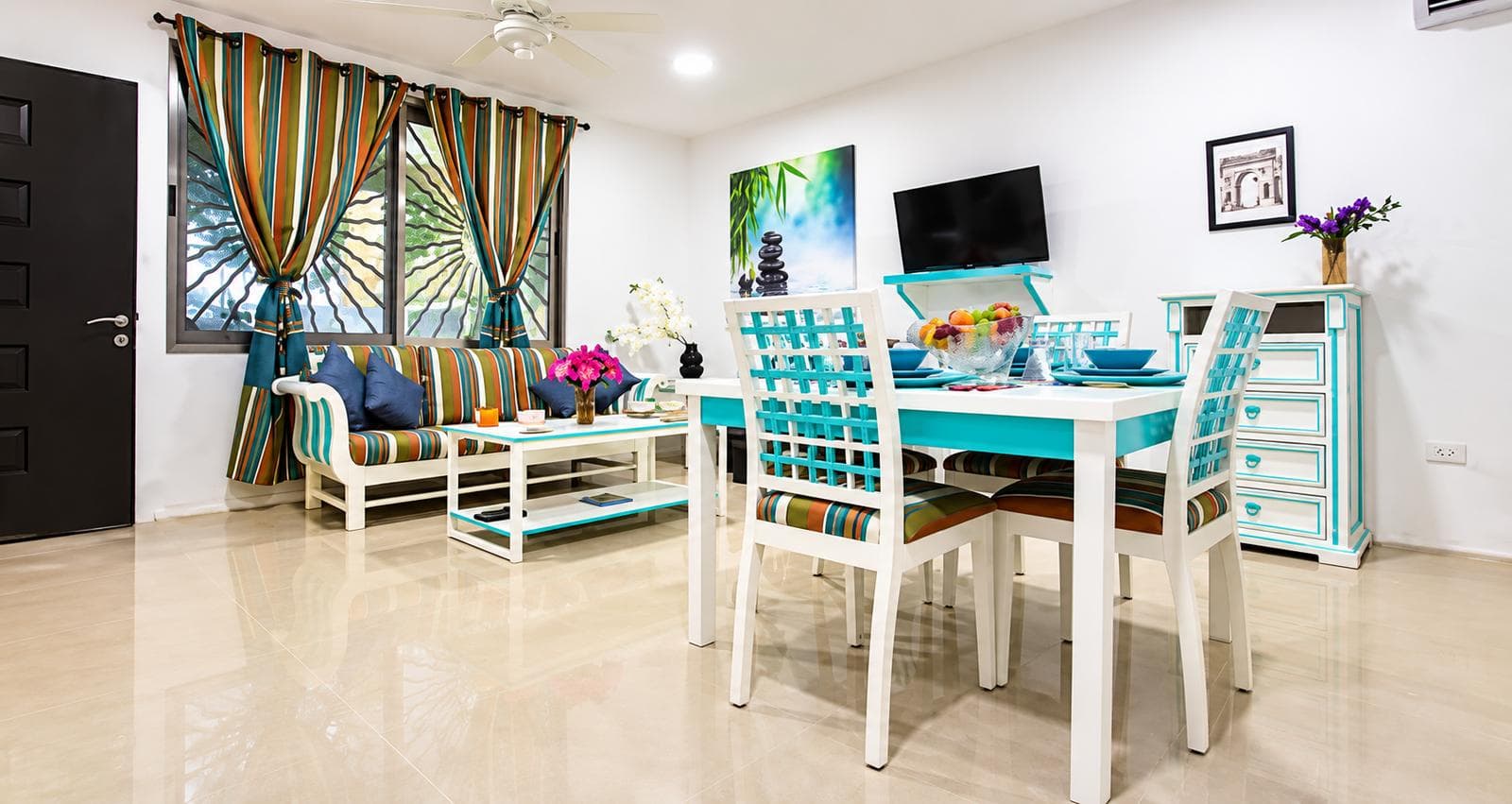 2-Bedroom Ground-Floor Apartment for Rent, One Block from 5th Ave. and 38th St., Playa del Carmen