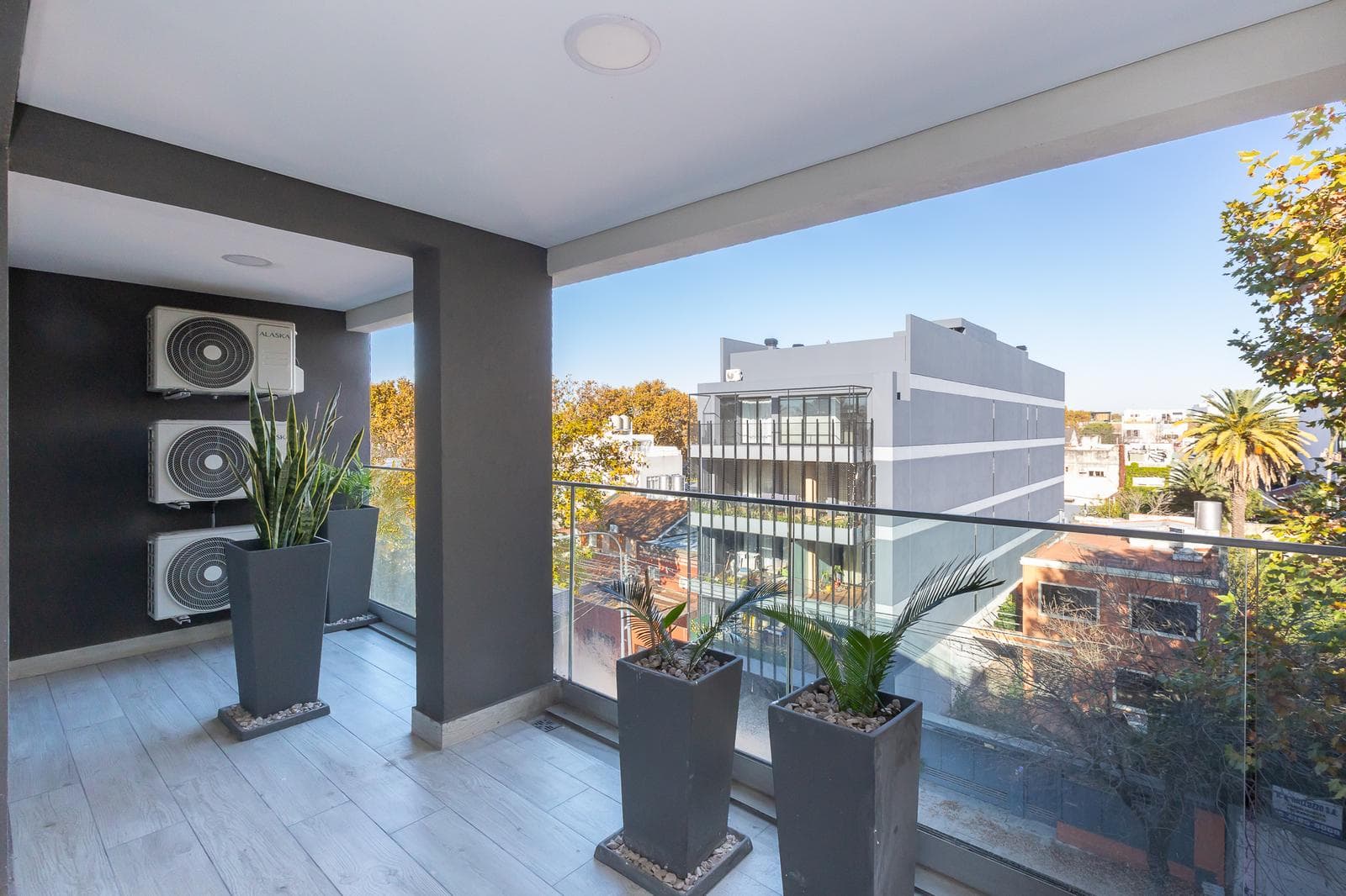 4-room apartment for sale in Villa Urquiza—terrace, barbecue, pool, brand-new, mortgage-eligible