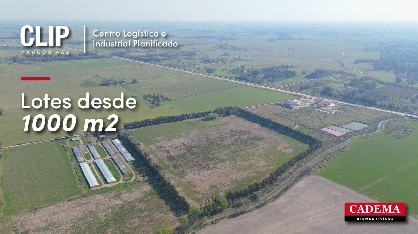 Industrial Lots for Sale in CLIP Marcos Paz. Exclusive industrial zone. Lots of 3,080 m²