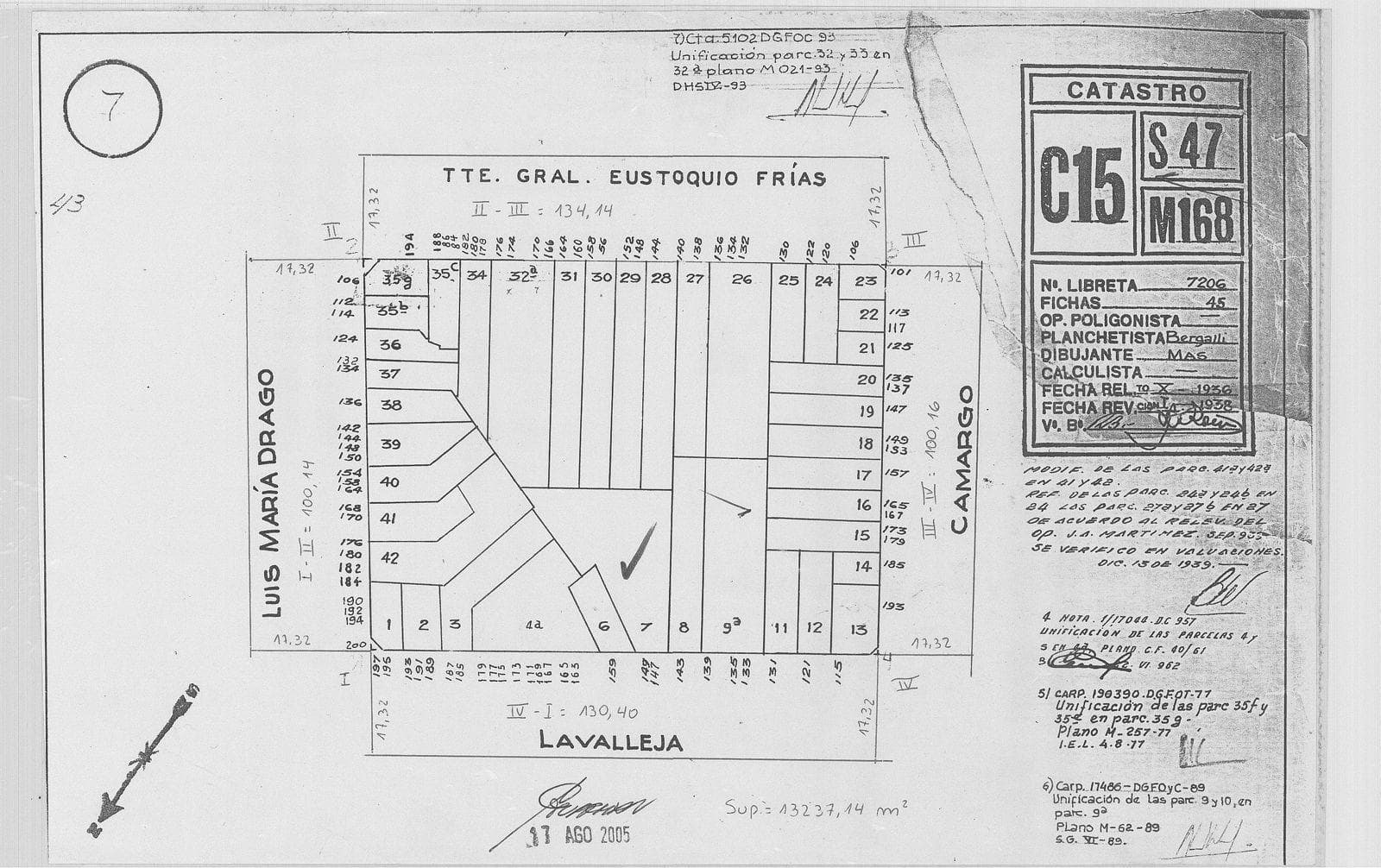 Land for Sale in Villa Crespo: 1,600 square meters of buildable land
