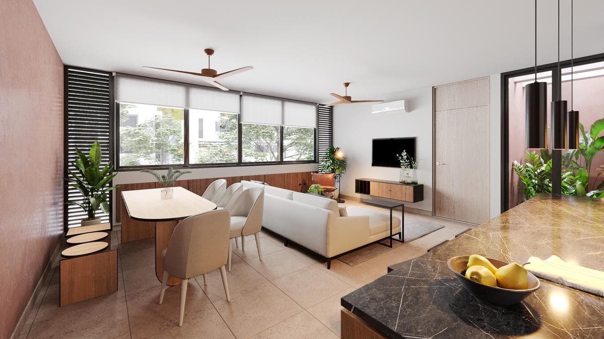 Apartment in Xcanatún near the Country Club, Mérida, with Amenities.