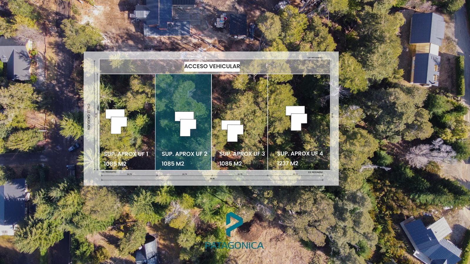 FOR SALE: Flat lot/plot of land, 1,080.56 m², UF 2. Altos de Manzano, Villa La Angostura