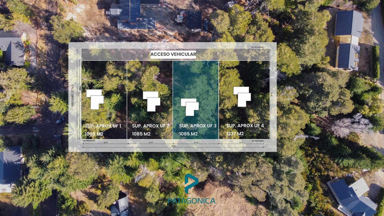 FOR SALE: Flat lot/plot of land, 1,080.56 m², UF 3. Altos de Manzano, Villa La Angostura