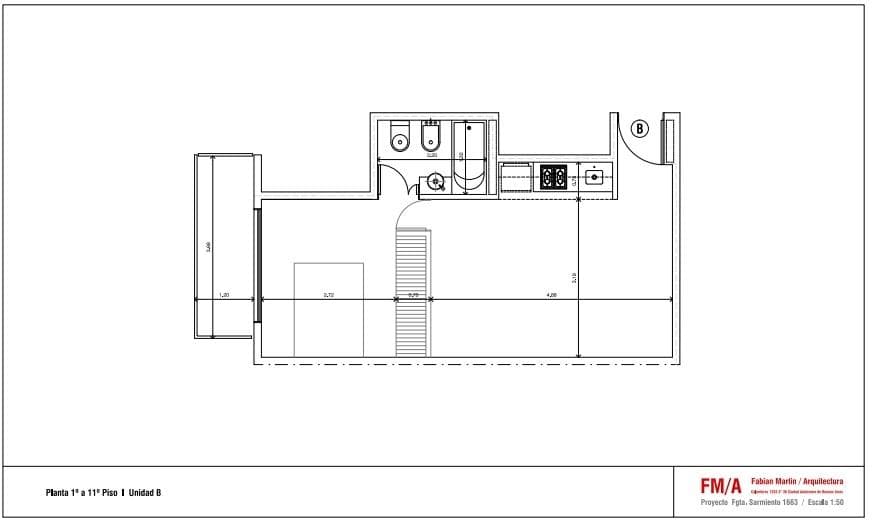 Studio apartment with a balcony in Caballito—ELIGIBLE FOR A MORTGAGE.