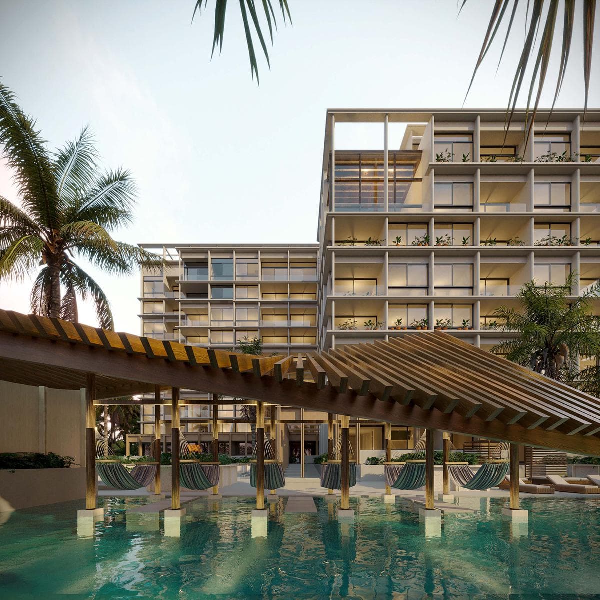 Apartment for sale 80 meters from the ocean in Chicxulub