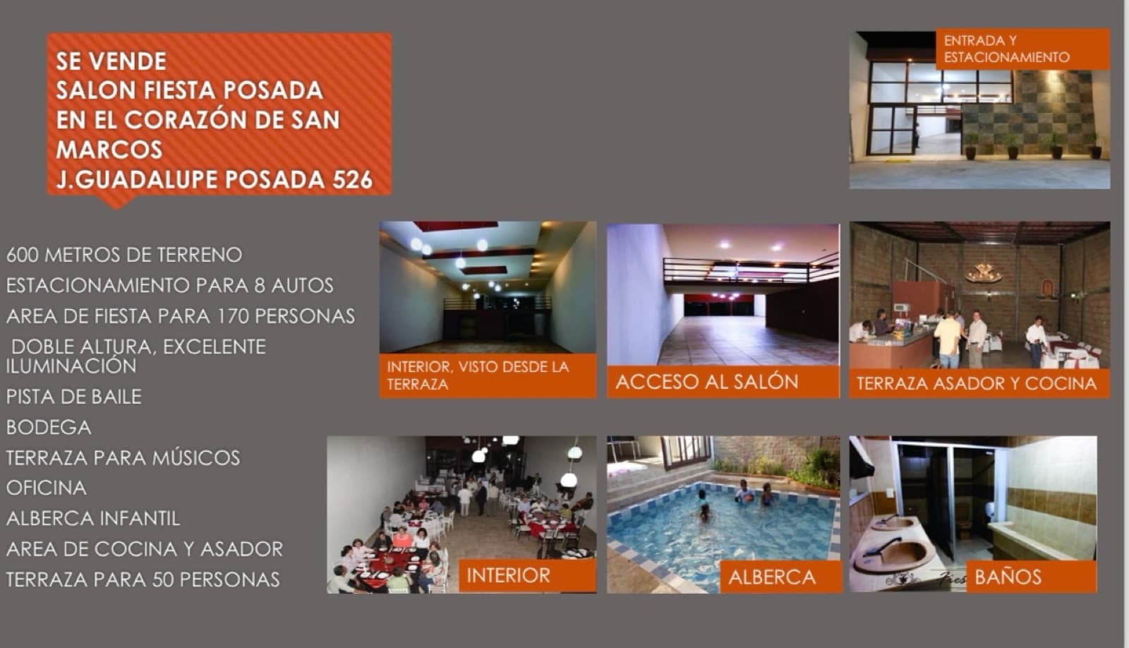 Licensed Party Hall Rental | Center I | Guadalupe | Aguascalientes
