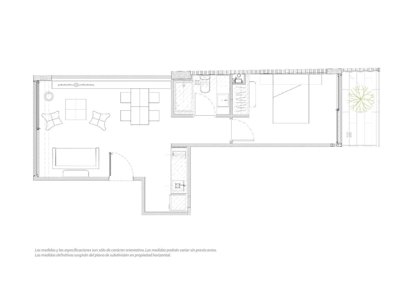 Two-room apartment for sale in Villa Crespo