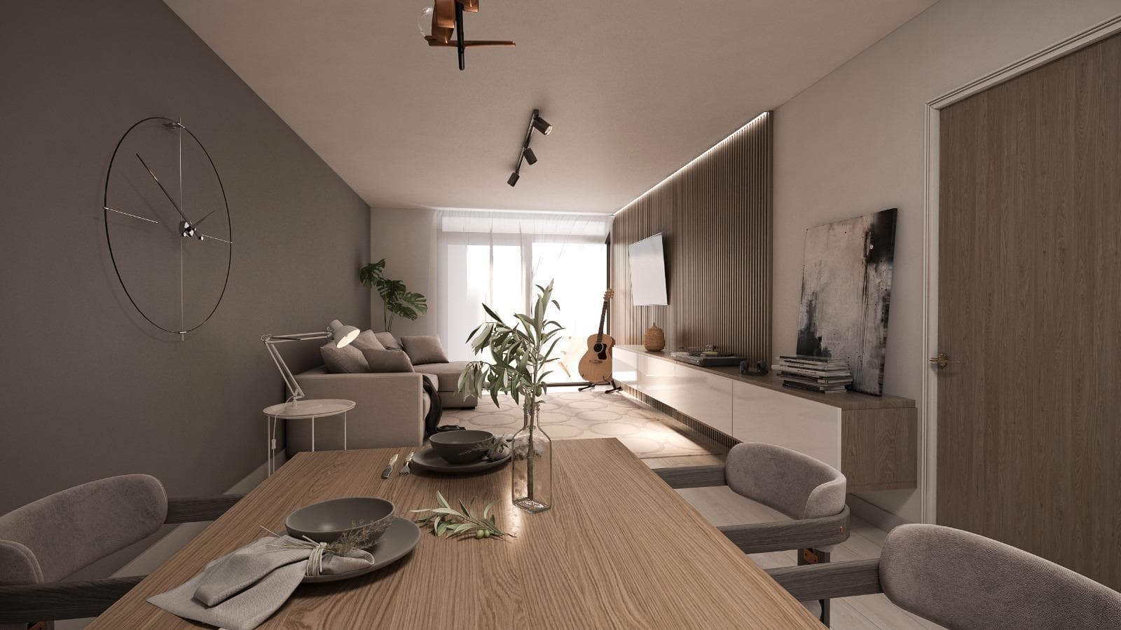 Two-Bedroom Apartment with Terrace for Sale or Rent in Downtown