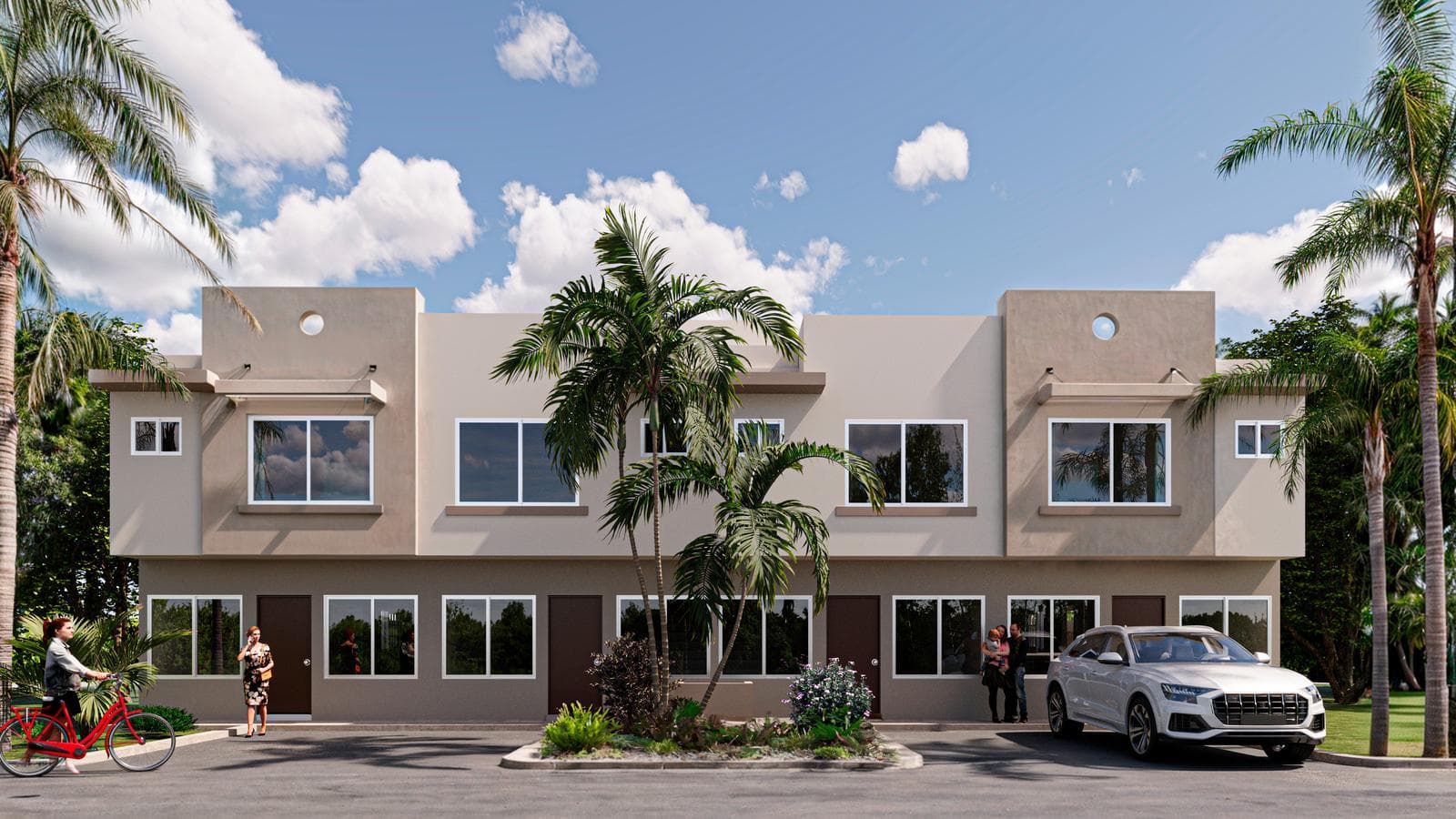 Casa en Ciudad de Mayakoba con 2 Recámaras, piscina y palapa en Playa del Carmen