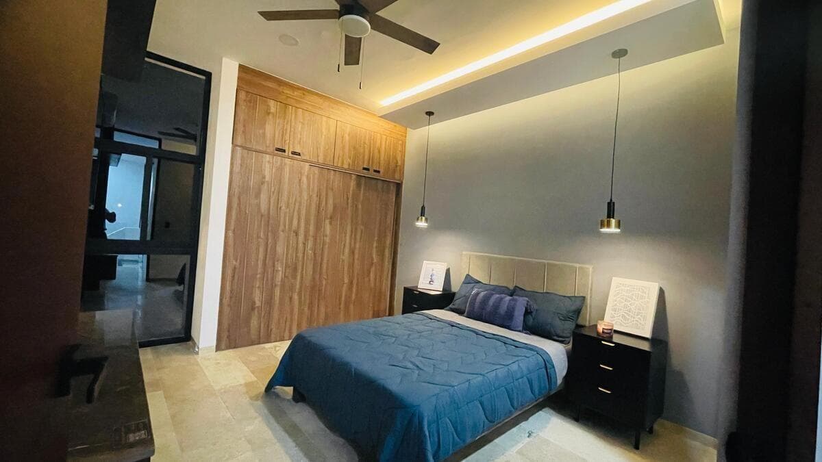 House north of Mérida in Cholul, Smart Home in a gated community