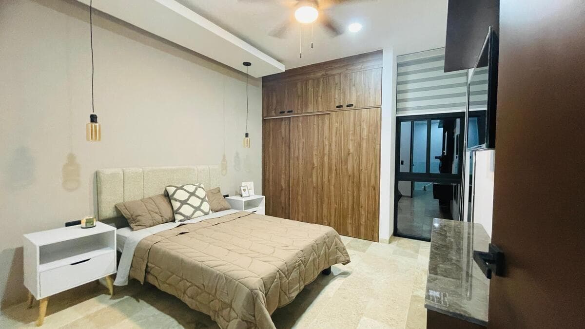 House north of Mérida in Cholul, Smart Home in a gated community