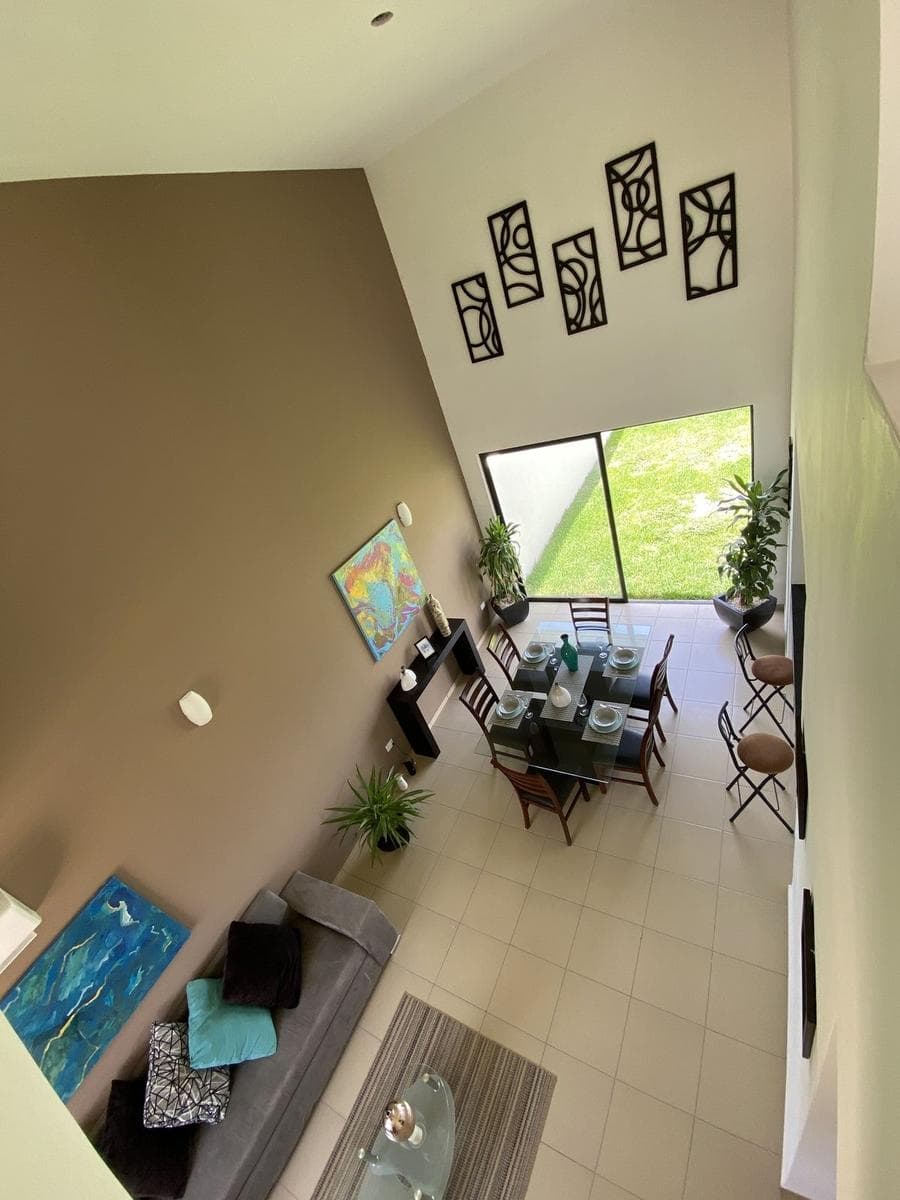 House north of Mérida in Conkal, on a private street with green spaces
