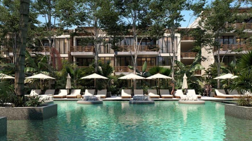 LUXURY CONDOMINIUMS WITH A SHOPPING STREET IN TULUM