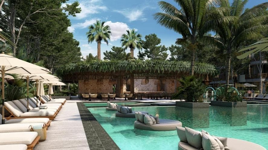 LUXURY CONDOMINIUMS WITH A SHOPPING STREET IN TULUM