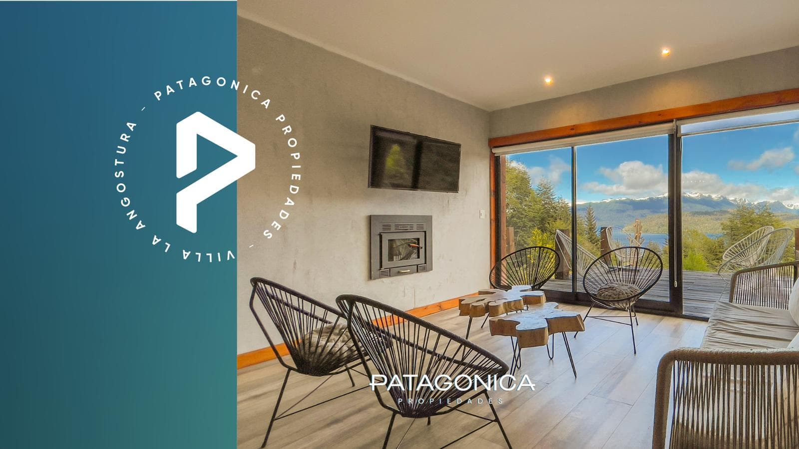 FOR SALE: 4-room furnished apartment, 140 m², with a view of the lake, Villa La Angostura