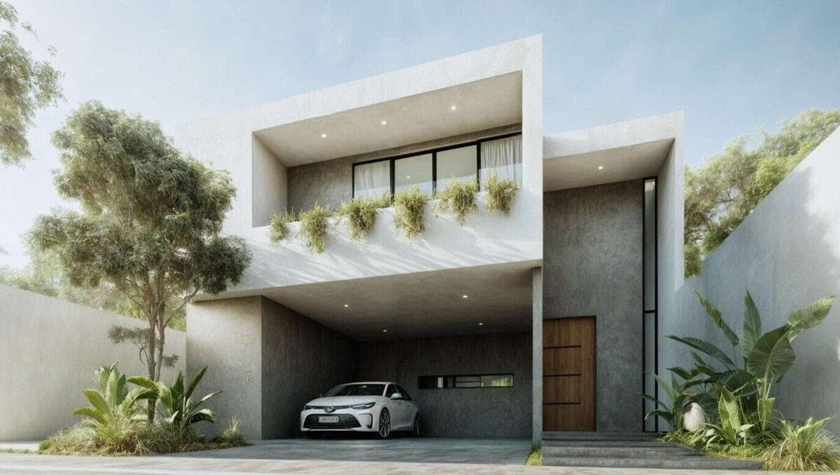 House north of Mérida in Temozón Norte, in an exclusive private neighborhood