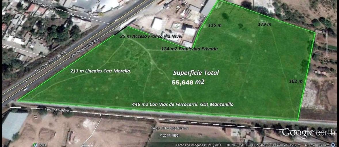 Land on the Guadalajara-Morelia Highway, Santa Cruz de las Flores.