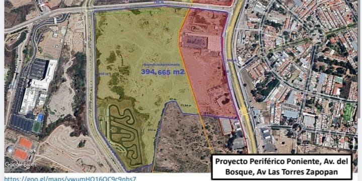 Lot at Periférico Poniente and Av. del Bosque, Av. Las Torres